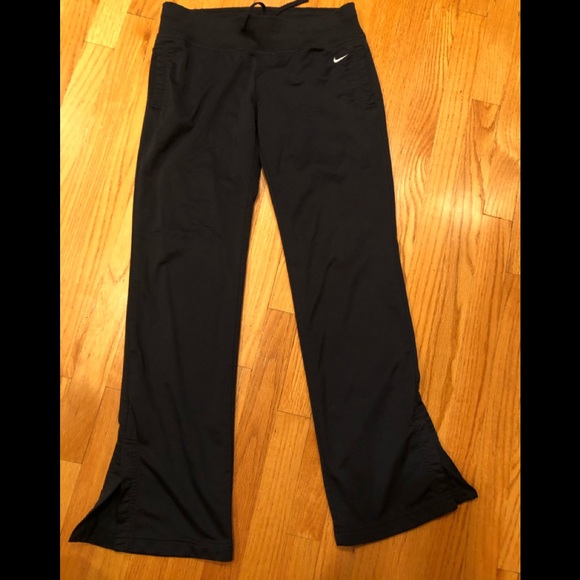 Nike Black Yoga/Athletic Pants Slit Side Ankle 4/6